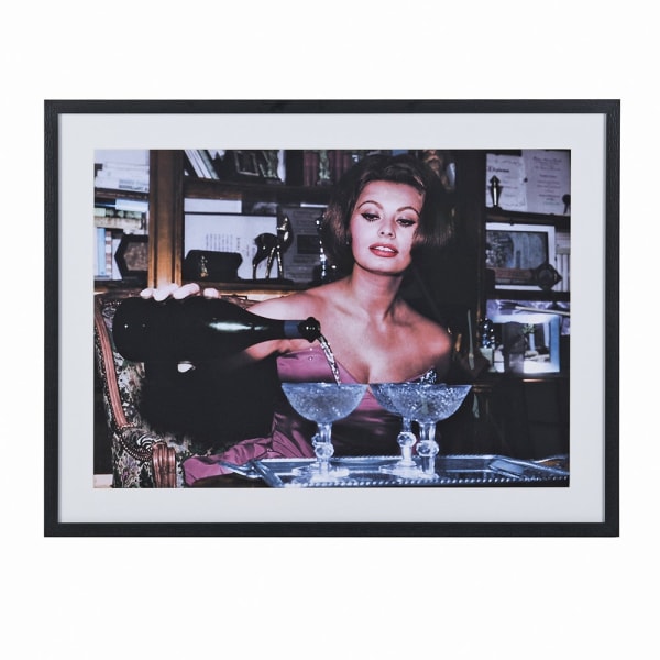 Sophia Loren Fizz Framed Print Artwork