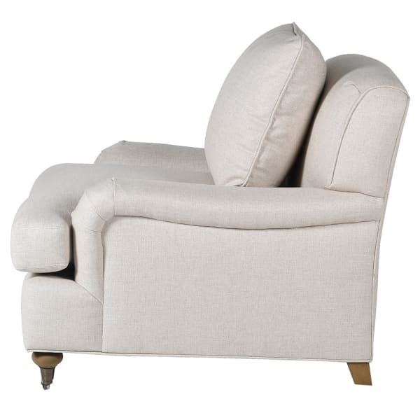 Belgian Roll Linen Love Seat - detail 4
