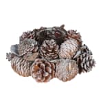 Pinecone Wreath Candle Holder