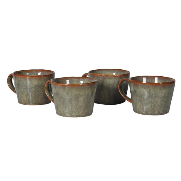 Set of 4 Dakaya Ceramic Mugs