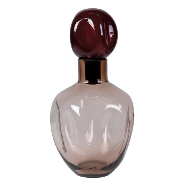 Small Valentina Bottle Vase with Ball Topper