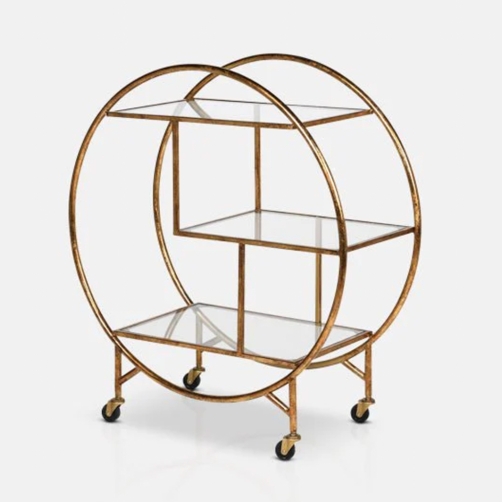 Gold Drinks Trolley