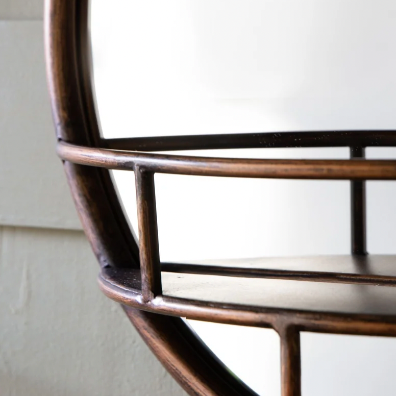 Small Round Wall Mirror – Gold