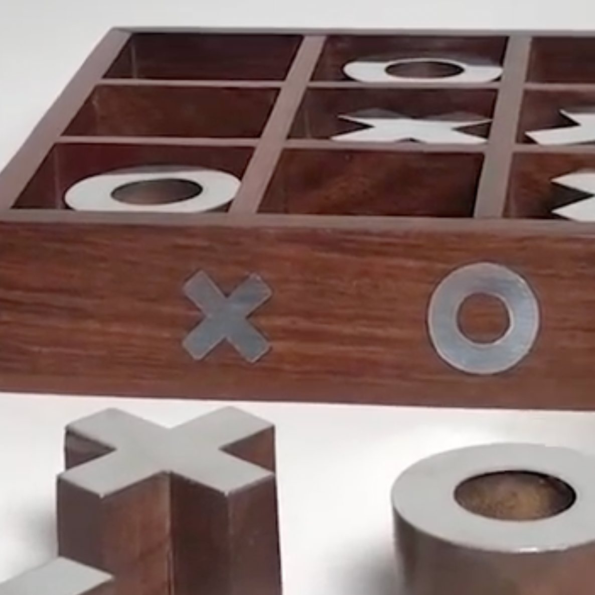 Churchill Games Brown Wood Noughts And Crosses