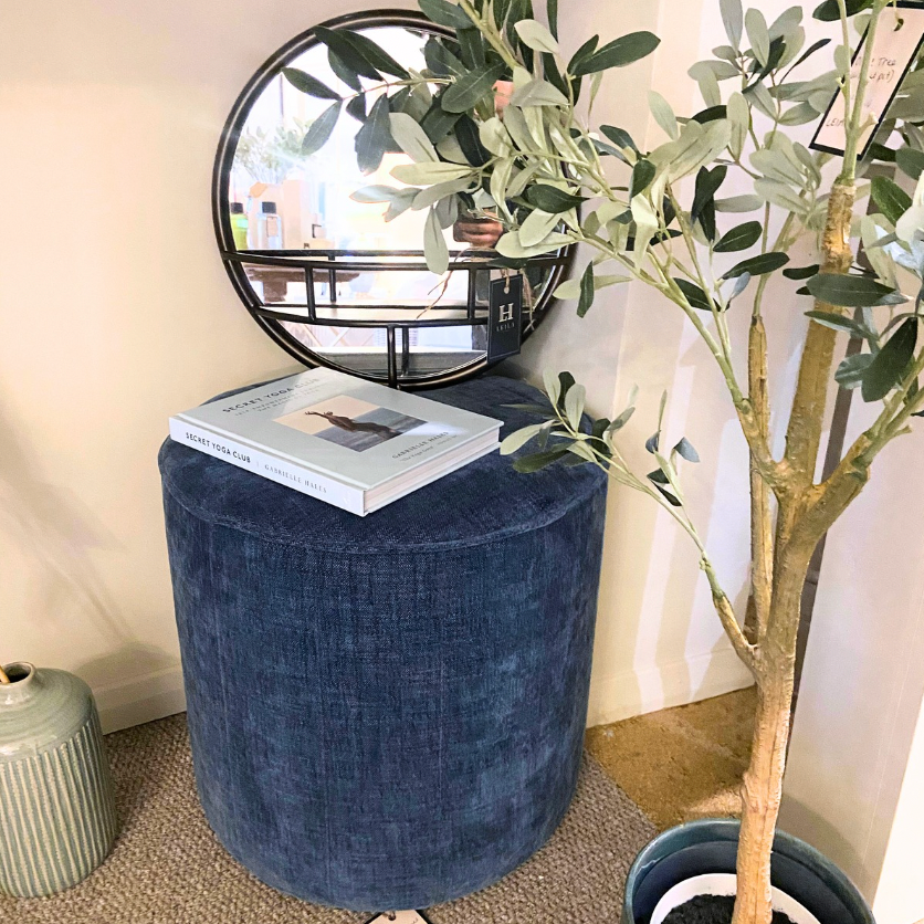 Blue Footstool