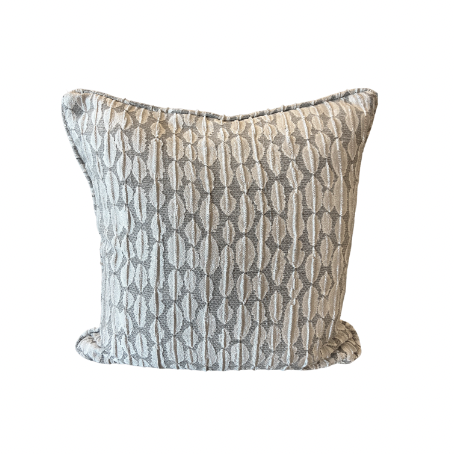 Silver Patterned Cushion