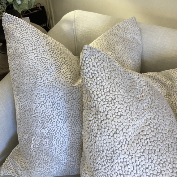 Large Cream Pebble Cushion