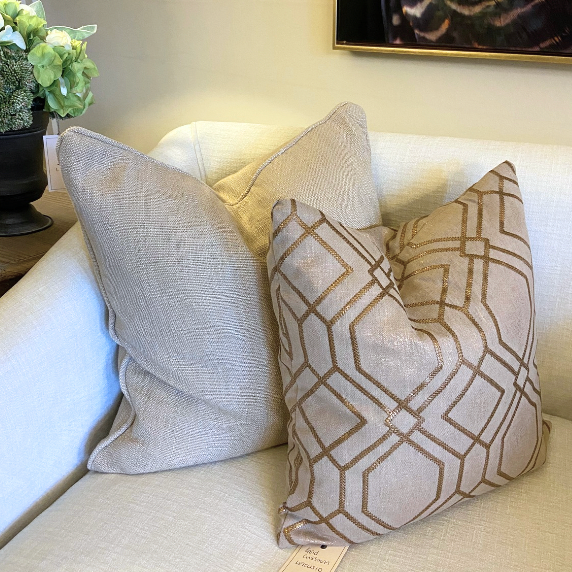Large Fawn Linen Cushion
