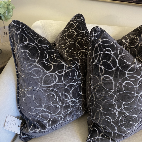 Dark Grey Elegant Cushion