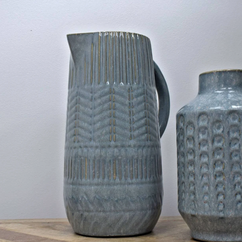 Blue Ceramic Jug