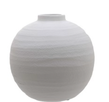 Matt White Ceramic Vase