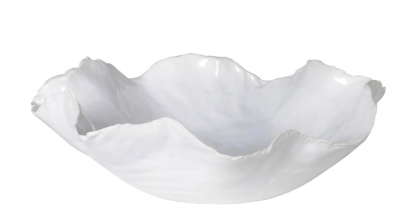 WHITE WAVE EDGE BOWL