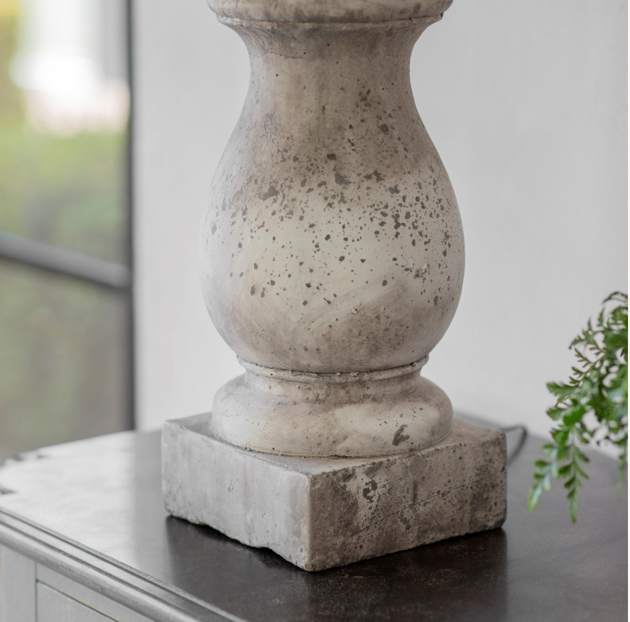 Stone Column Table Lamp