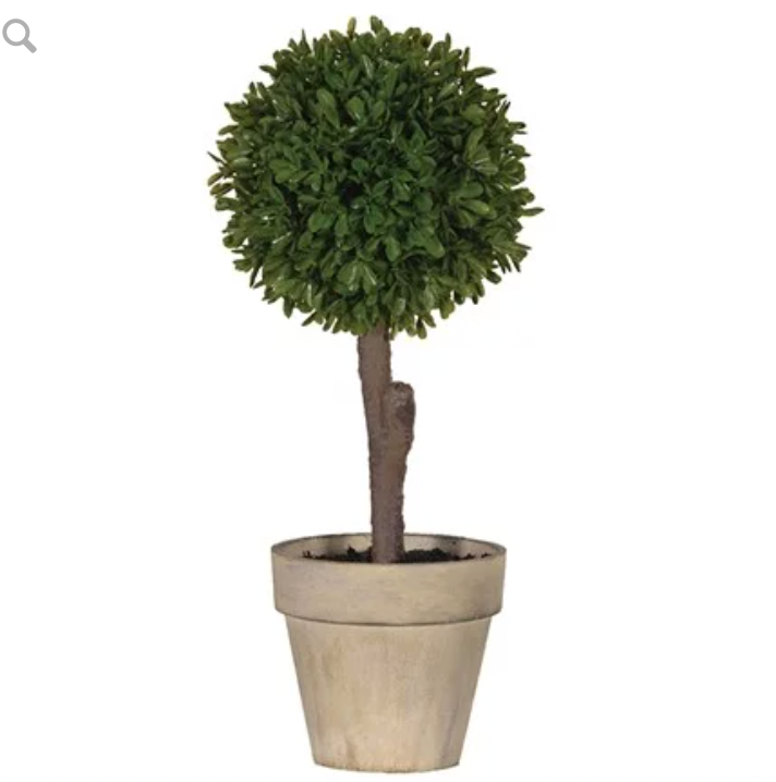 Small Faux Topiary Ball Plant