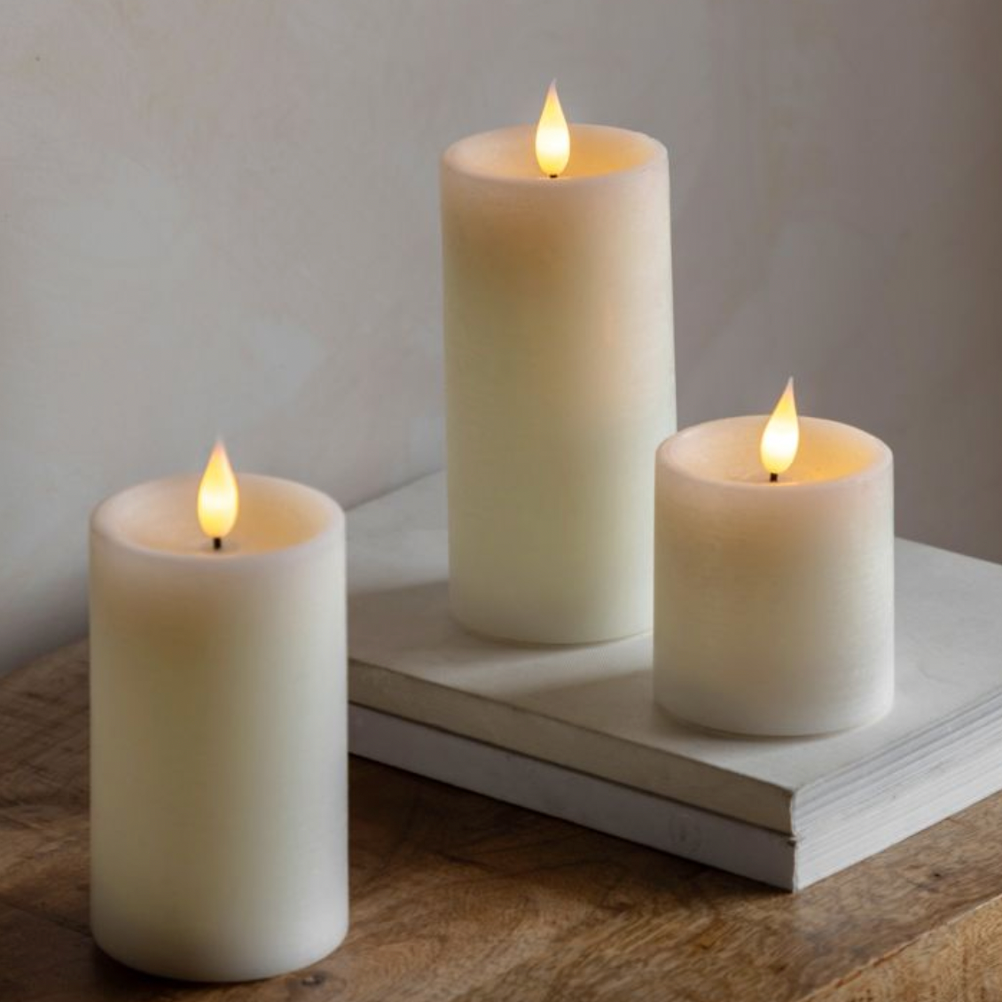 Rustic Pillar Candle Large