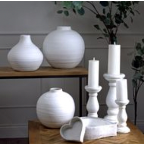 Matt White Ceramic Vase