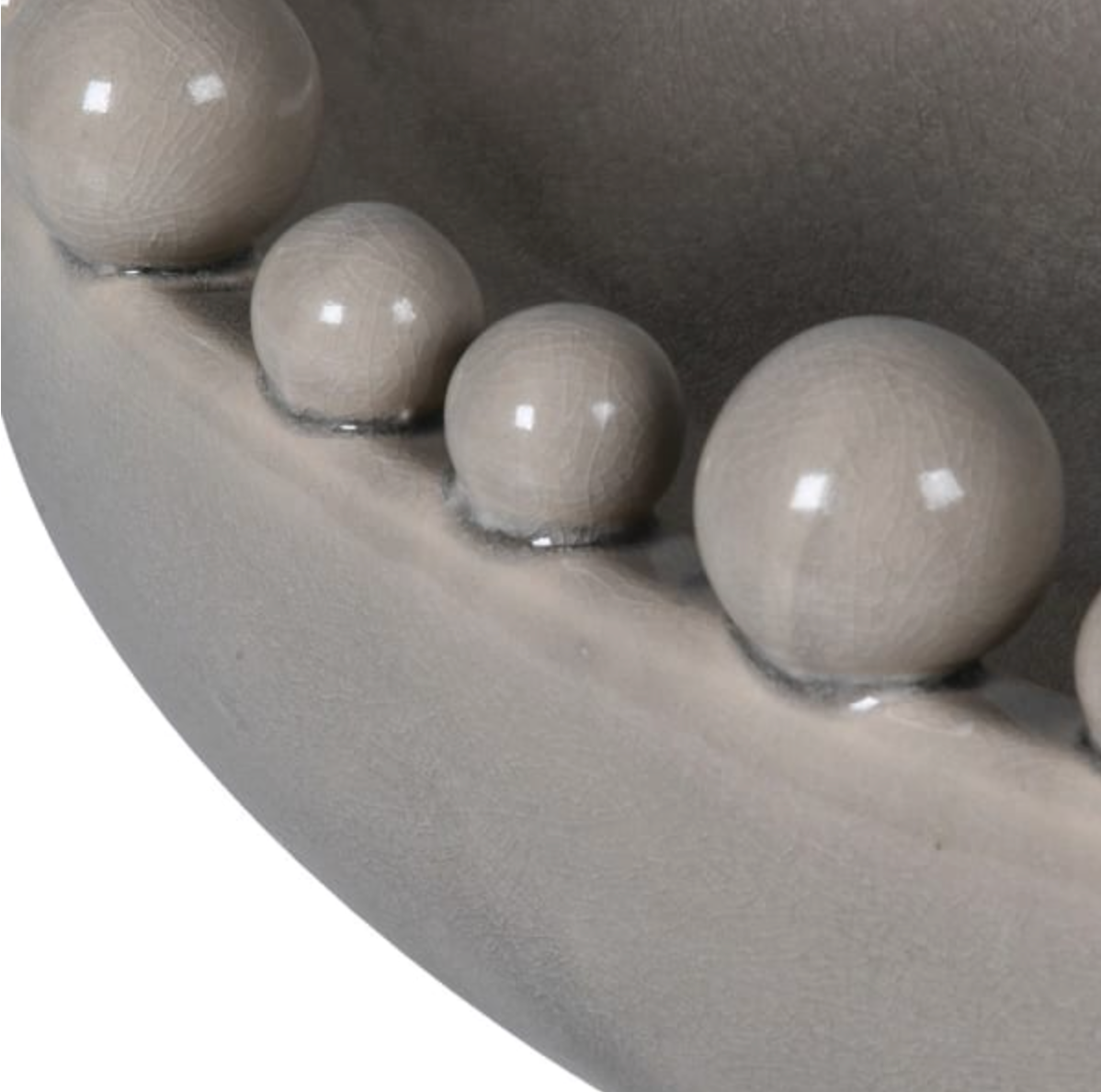 Grey Ceramic Bobble Bowl