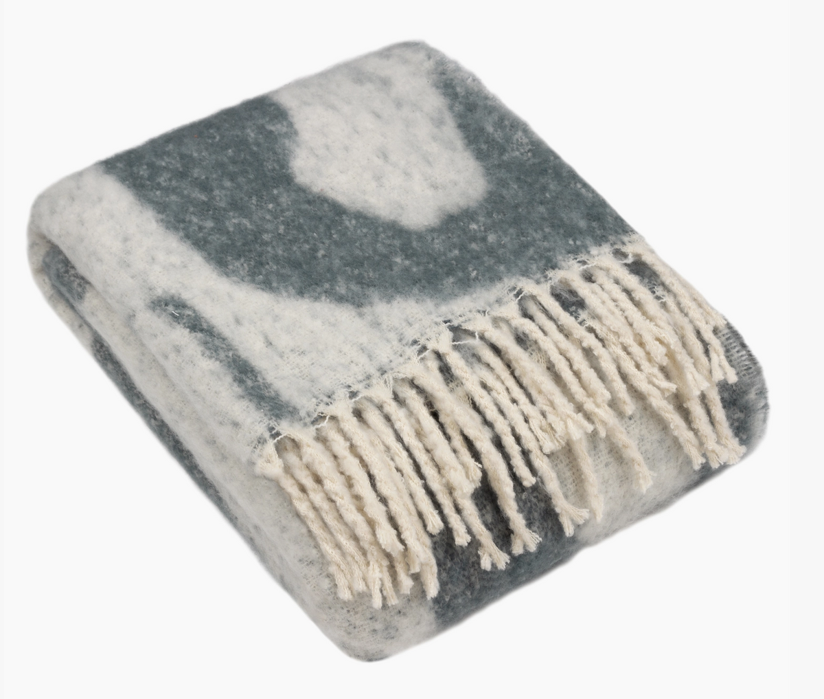 Abstract blue throw