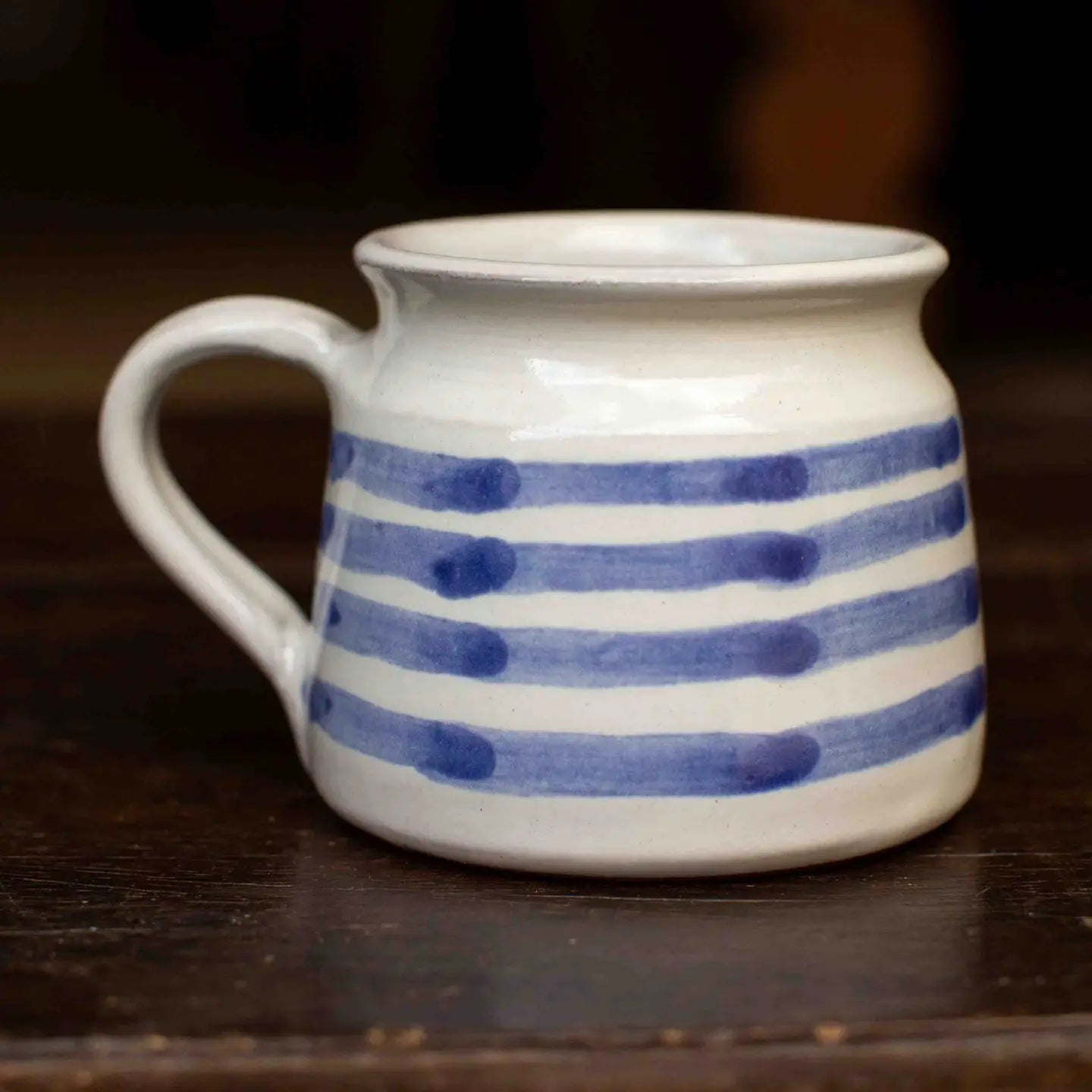 Handmade Mug - Blue Stripe