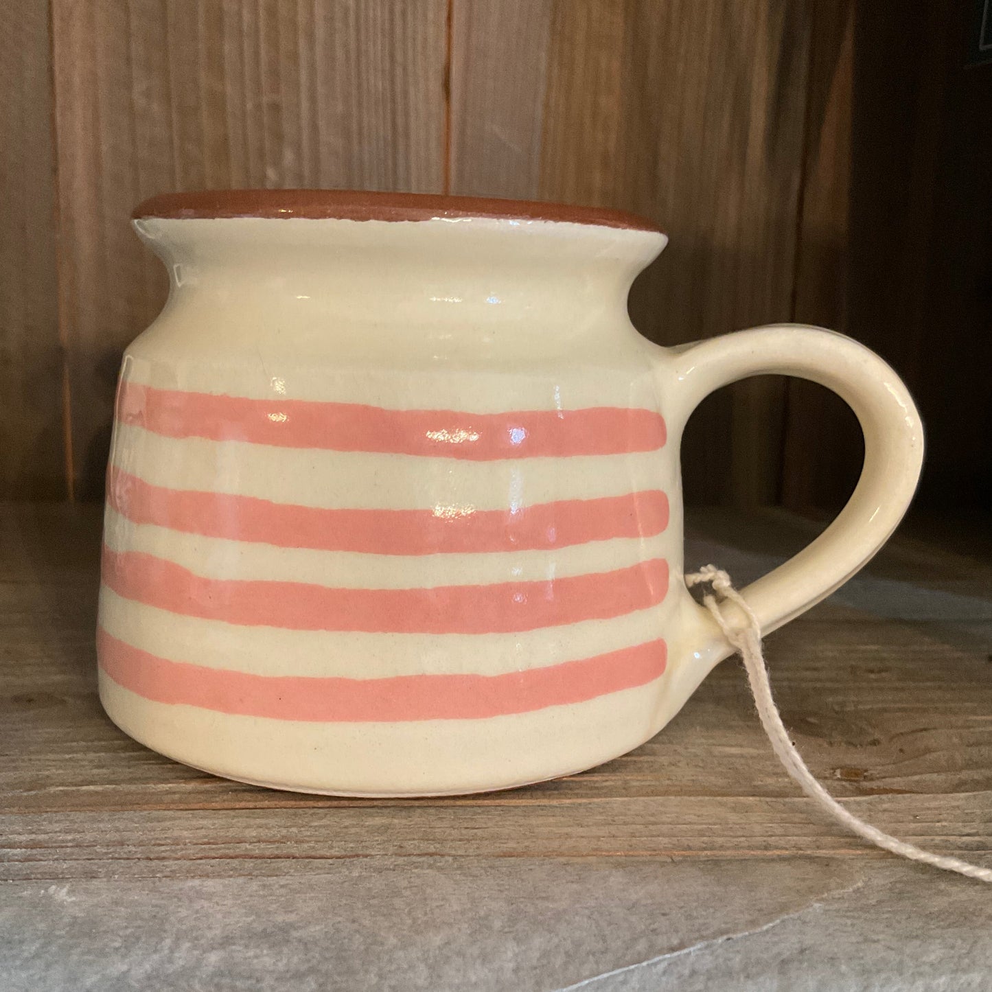 Handmade Mug - Red Stripe