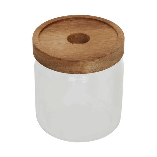 Glass Storage Jar 700ml with Acacia Lid
