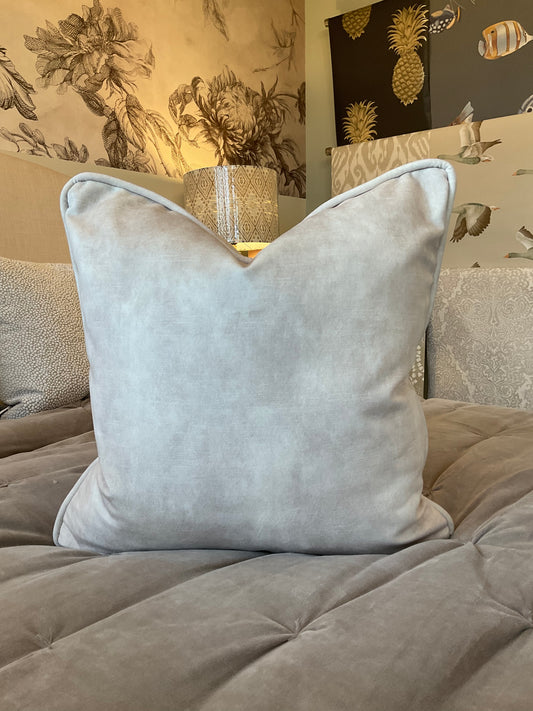 Beige Velvet Cushion