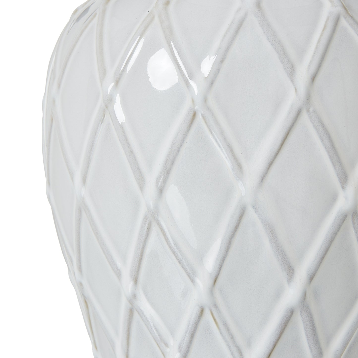 Ceramic Ginger Jar Lamp with Linen Shade