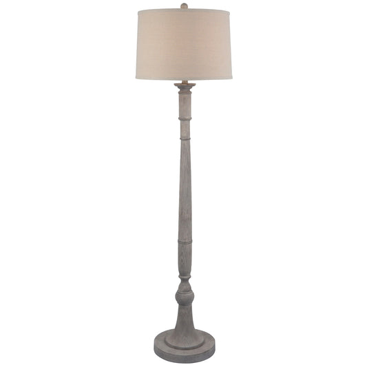 Stella Floor Lamp With Linen Shade