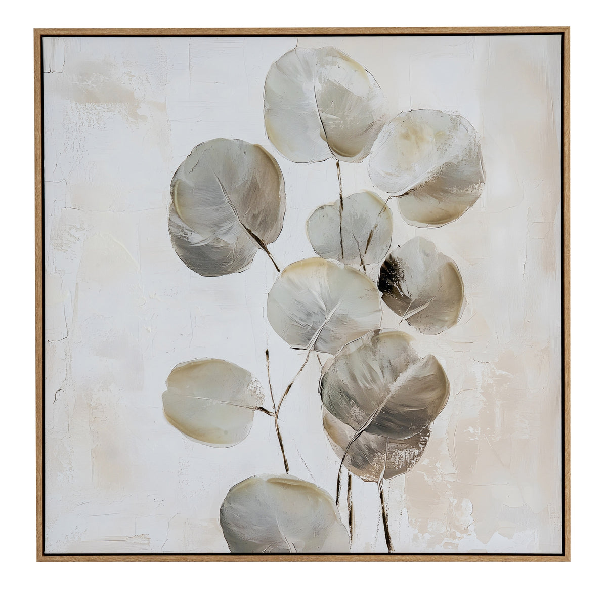 Silvra Hand Painted Canvas in Frame