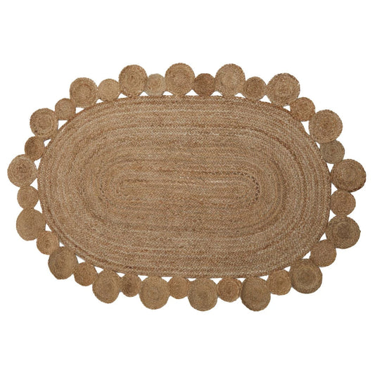 Oval Woven Jute Rug