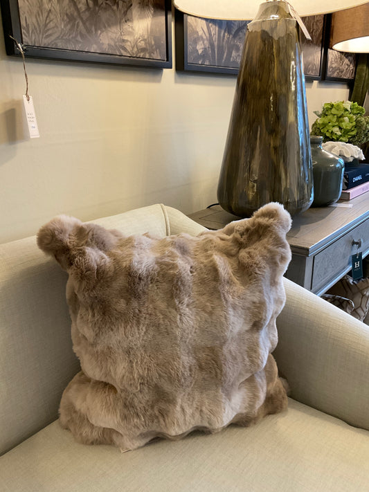 Faux fur cushion