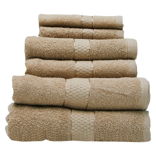 Thread and Loom 6-Piece Warm Sand Towel Set