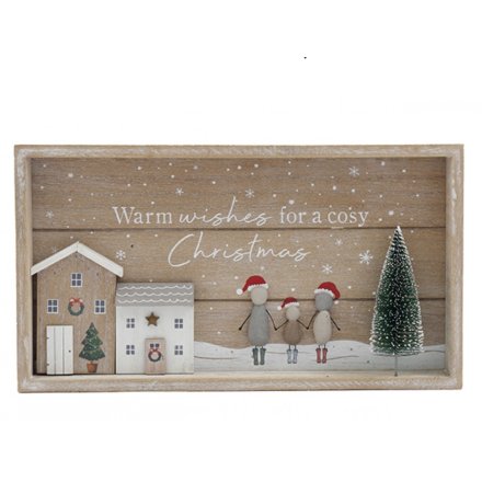 Christmas - Wooden Family Plaque