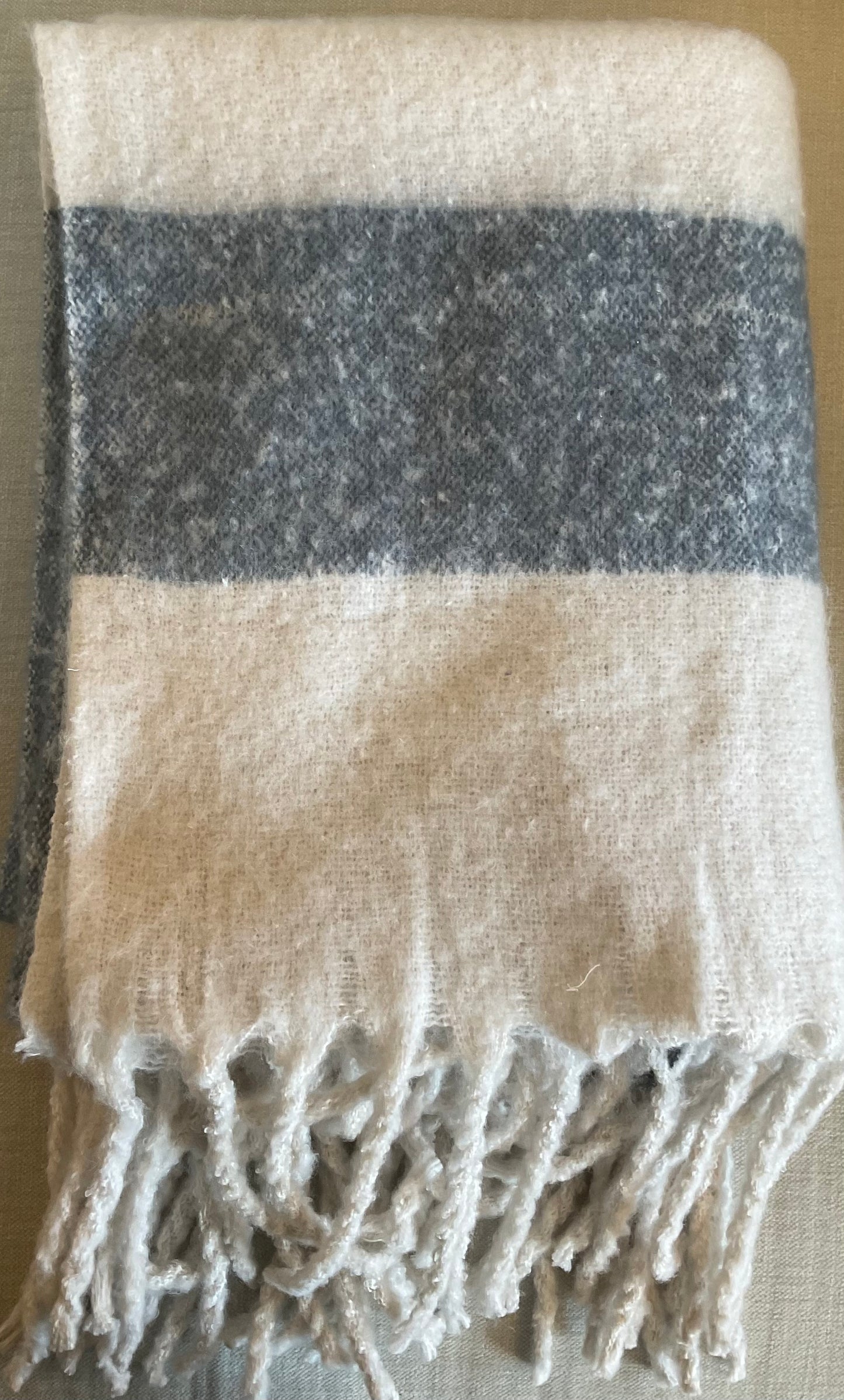 Striped Blue Throw