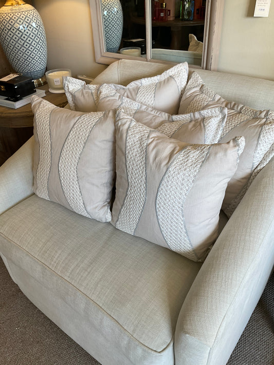 Linen blend cushion