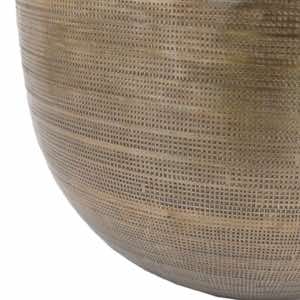 Zahara Hammered Metal Vase