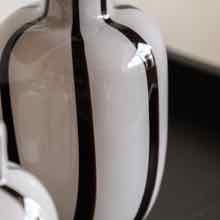 Linea Stripe Glass Vase Monochrome Set of 2
