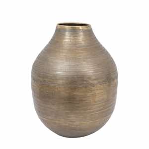 Zahara Hammered Metal Vase