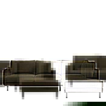 Clerkenwell Chaise Sofa RH Verona Seaweed