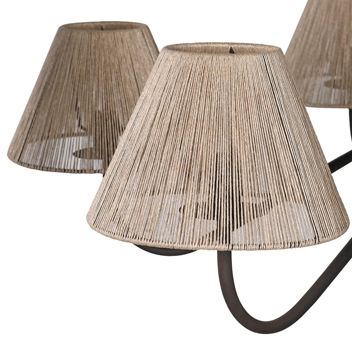 Ludlow 6 Arm Jute Shade Chandelier