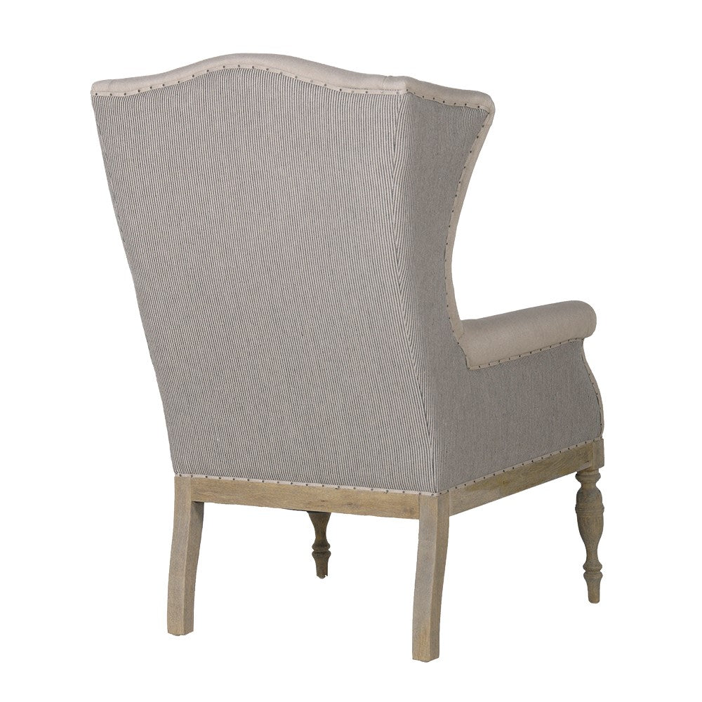 Blake Plain Stripe Salon Chair