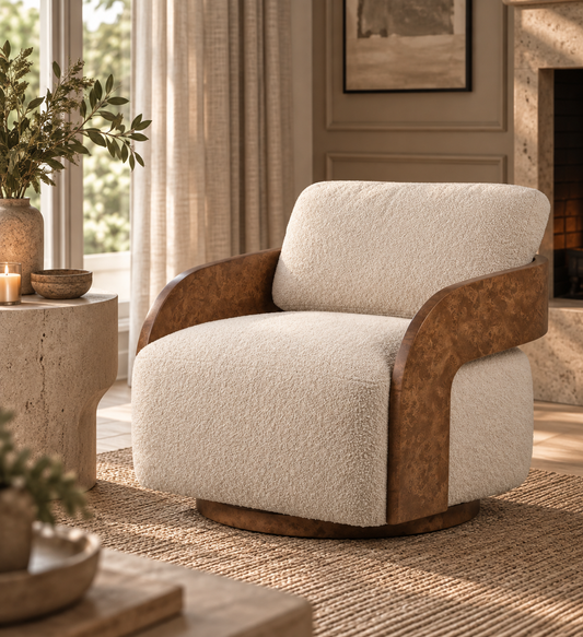 Swivel armchair