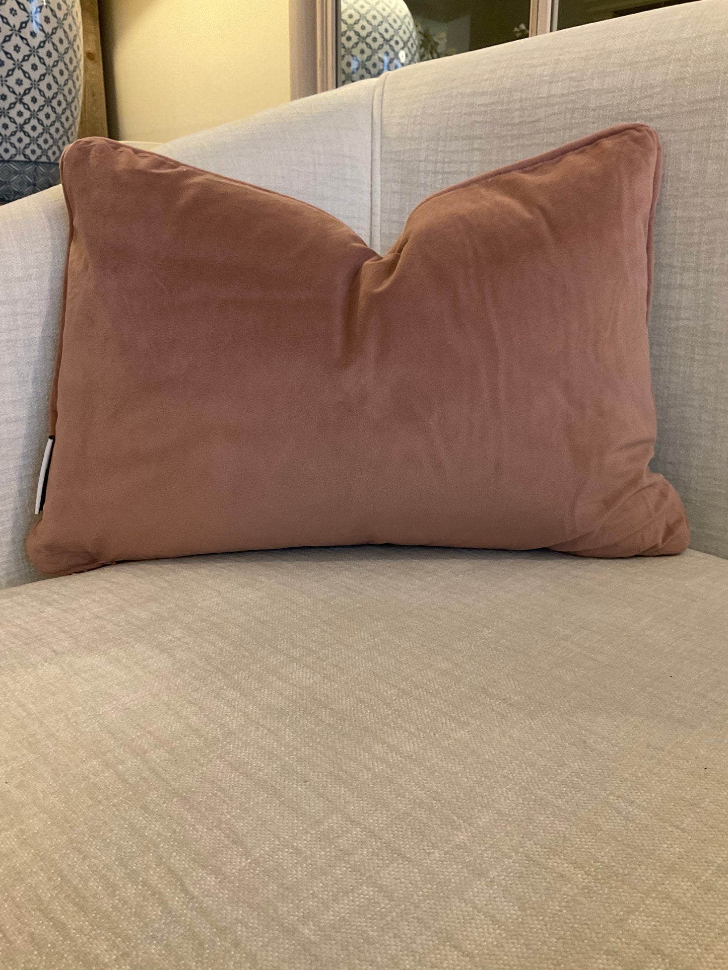 Blush Velvet Cushion - 30 x 45