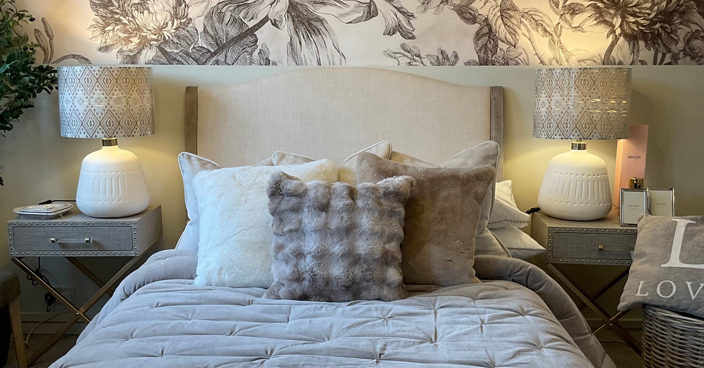 Faux fur cushion