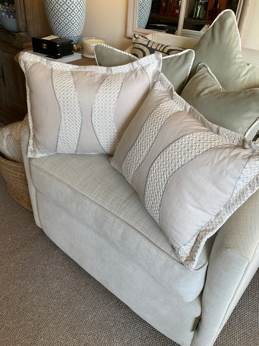 Beige linen cushion