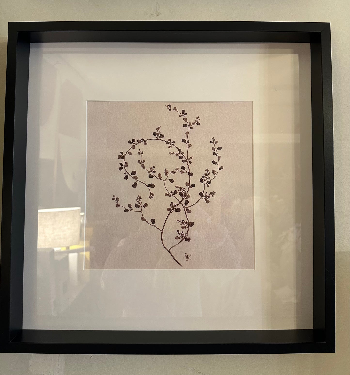 Floral framed wall print