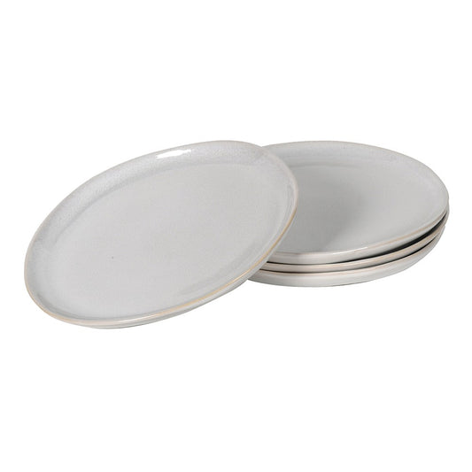 Set of 4 Cream Organic Shape Side Plates