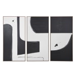 Set of 3 Monochrome Abstract Pictures