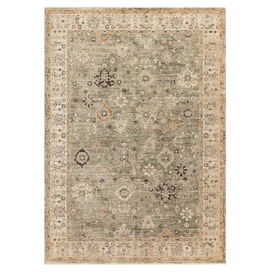 Heriz HE04 Ornate Green Rug - main
