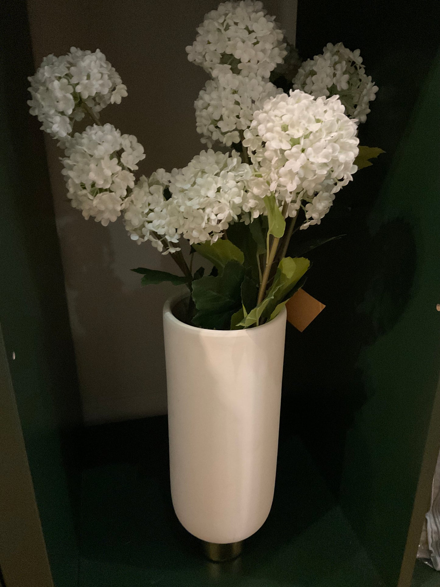 Pedestal Vase with Gold base
